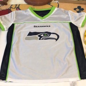 NFL Seahawks Reversible Flag Jersey Youth Medium , Clean